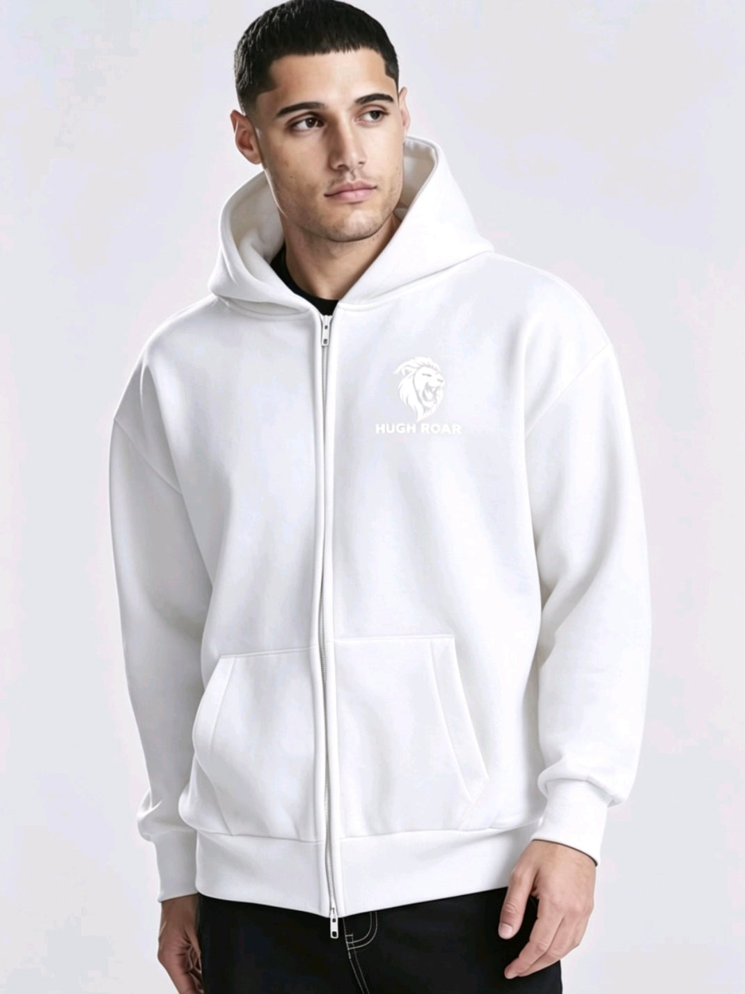 Hughroar zip hoddie